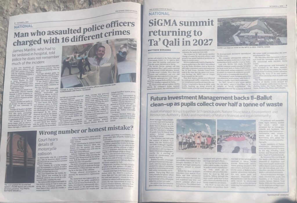 Over Half a Tonne of Waste Collected at Il-Ballut Nature Reserve 1 Times of Malta Article 1